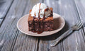 Rich Brownie with Vanilla Ice Cream